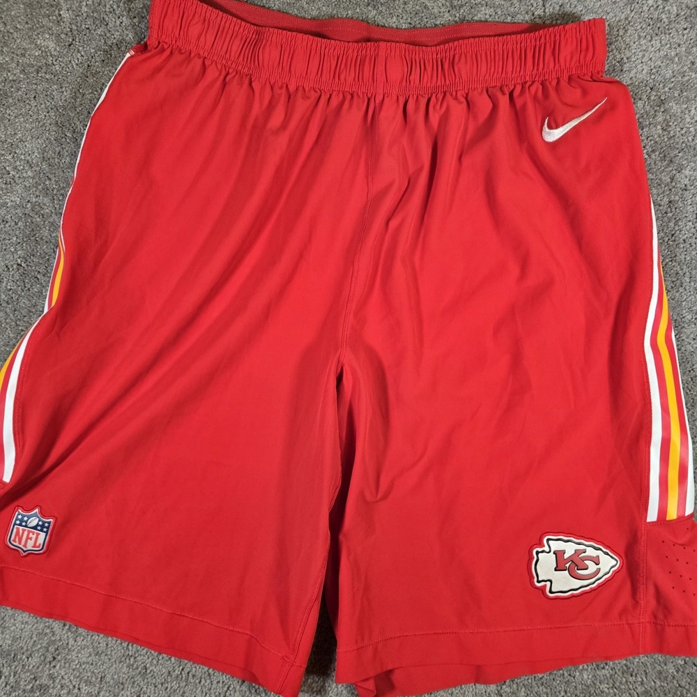 Nike Kansas City Chiefs Mens On Field Dri Fit Shorts Size XL Red